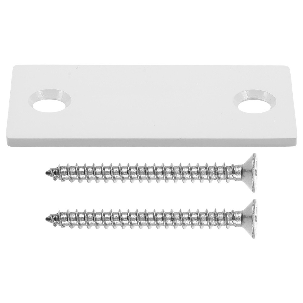 1 Set Door Hole Cover Plate Lock Hardware Striker Plates