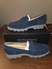 NIB Vionic Finely Suede Navy Loafer Women's EU 40.5 US 9.5