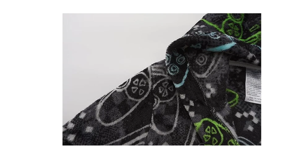 Bata de lana E.W Apparel para niños niñas albornoz con capucha niños pequeños suave difusa, 13-14 años Foto 3 de 4