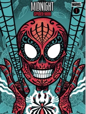 Midnight Spider-man #1 J. Gonzo Trade Variant Skull Set Presale  10/7