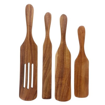 1 Set 4PCS-Küchenwerkzeuge kochen Holz Utensilien-Küchenset für Familie