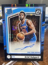 2024-25 Panini Donruss Optic ARIEL HUKPORTI Rated Rookie Auto Black Pandora /25