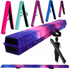 6 FT / 8 FT / 9 FT Folding Gymnastics Beam Foam Balance Floor Beam - Extra Firm
