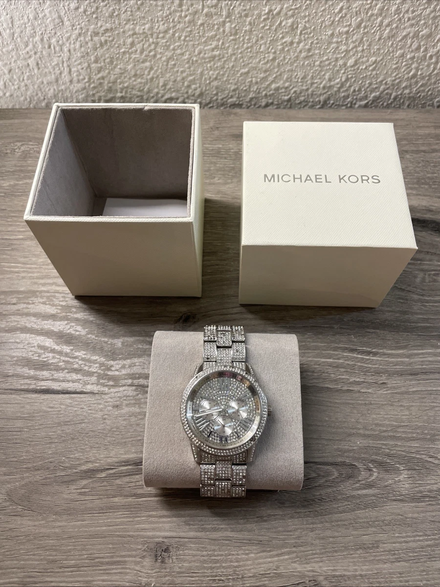 Michael Kors MK5346 Pilot Silver-tone Glitz Watch Michael Kors | Accessories | Michael Kors Mother Of Pearl  main image 3