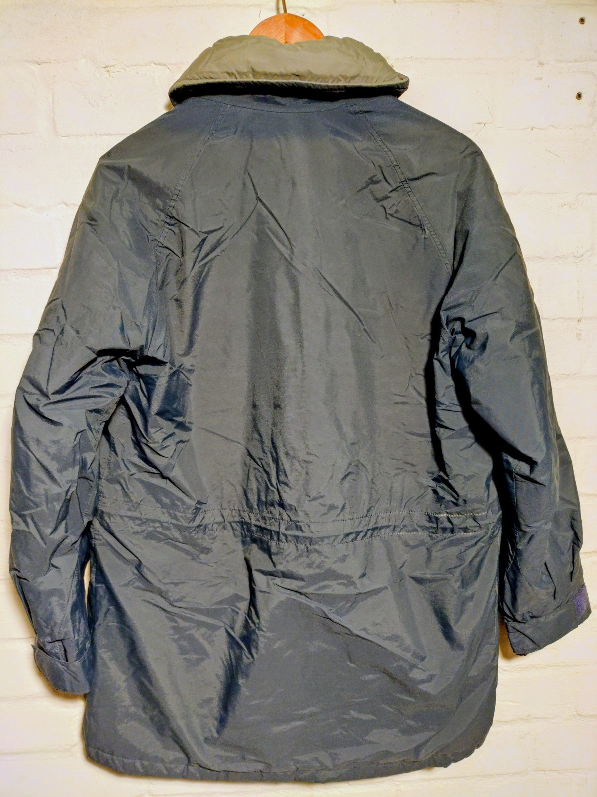 L.L. Bean Vintage 80s Gore-Tex Coat | Maine Warden Parka | Navy Blue | Men's Siz image 7