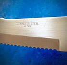 Full Serrated Stainless Japan Chef Knife 11”in Overall in Perfect Condition — photo 2