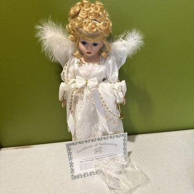 Heritage Signature Collection Savannah Doll Blonde Angel Bride Doll CoA Harp