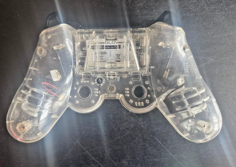 **FOR PARTS/REPAIR** PDP AfterGlow Clear Wireless PS3 CONTROLLER NO DONGLE - Image 2 of 4