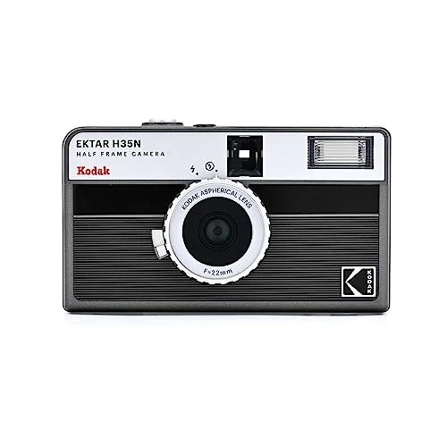 KODAK EKTAR H35N HALF FRAME FILM CAMERA FILM RK0300 - STRIPED BLACK - Image 2 of 4