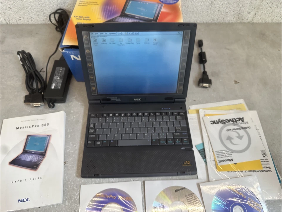 PC portátil NEC MobilePro 880 MC/R730A Windows CE con adaptador y caja - Funciona Foto 4 de 4