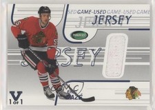 2002-03 ITG Parkhurst Game-Used Jerseys Vault Silver 1/1 Eric Daze #GJ-6 9b4