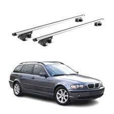 Dachträger Grundtäger für BMW 3er Touring E46 1999-2005 5tür 90kg Alu ABE Silber
