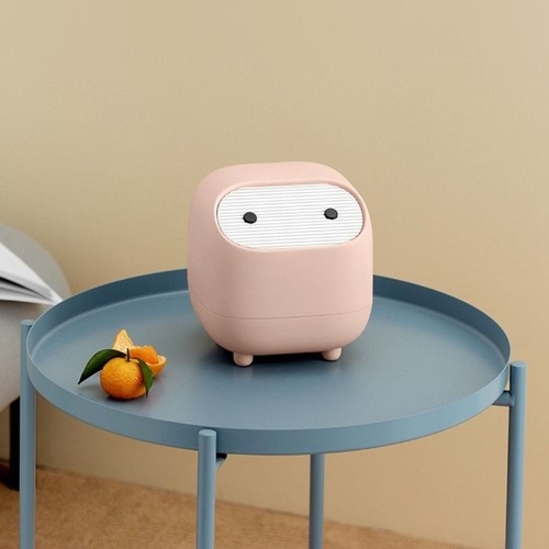 Press Type Desktop Trash Bin Mini Garbage Container Bathroom Vanity