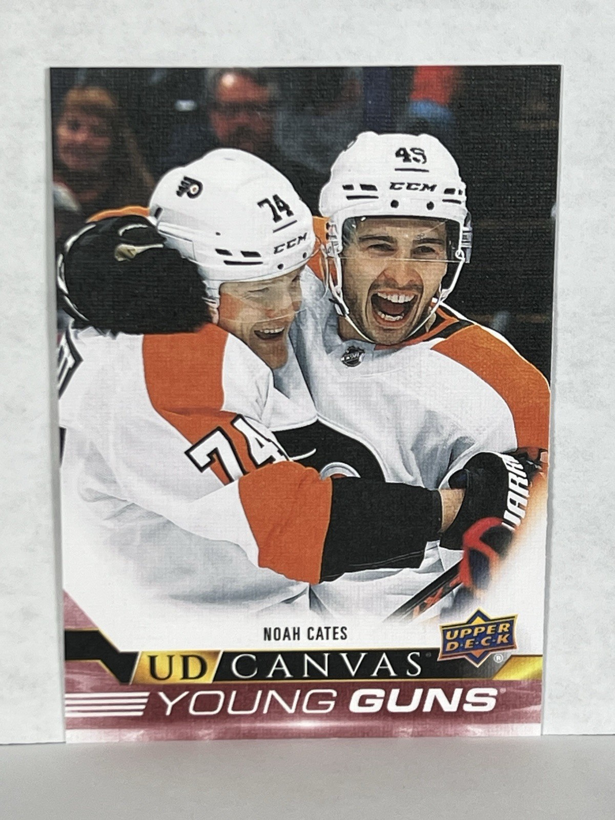 2022-23 Upper Deck Noah Cates UD Canvas Young Guns #C95 Philadelphia Flyers