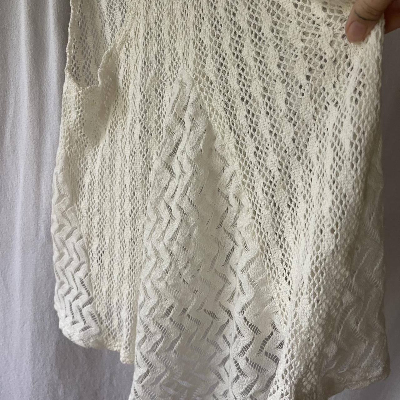 Dotti white festival knit singlet racer back size XS image 6