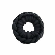Cojín Nordic Donut, tejido a mano, juego de bricolaje, hilo grueso, salón