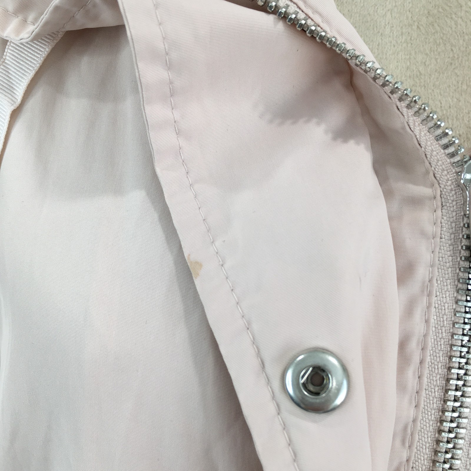ZARA Basic Light Pink Zip Pockets Lightweight Hoo… - image 12