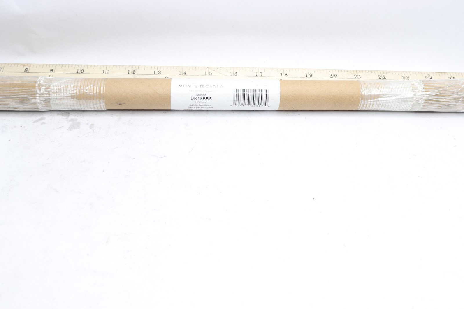 Monte Carlo Ceiling Fan Extension Downrod BURNISHED BRASS 1/2"x 18" DR18BBS