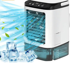 HOMEFISH Klimaanlage Tragbarer Ventilator Desktop Dual Spray Ultraschall Zerstäubung 