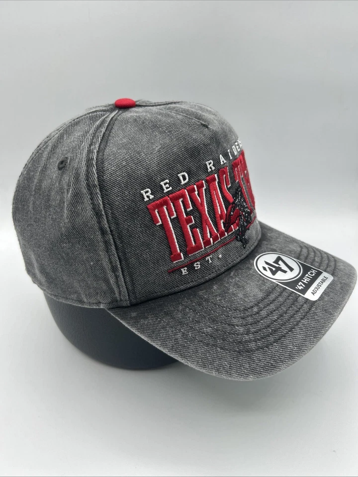 Texas Tech Red Raiders Hat "47 Brand Hitch "Masked Rider" Snapback Cap H102 - Image 3 of 4