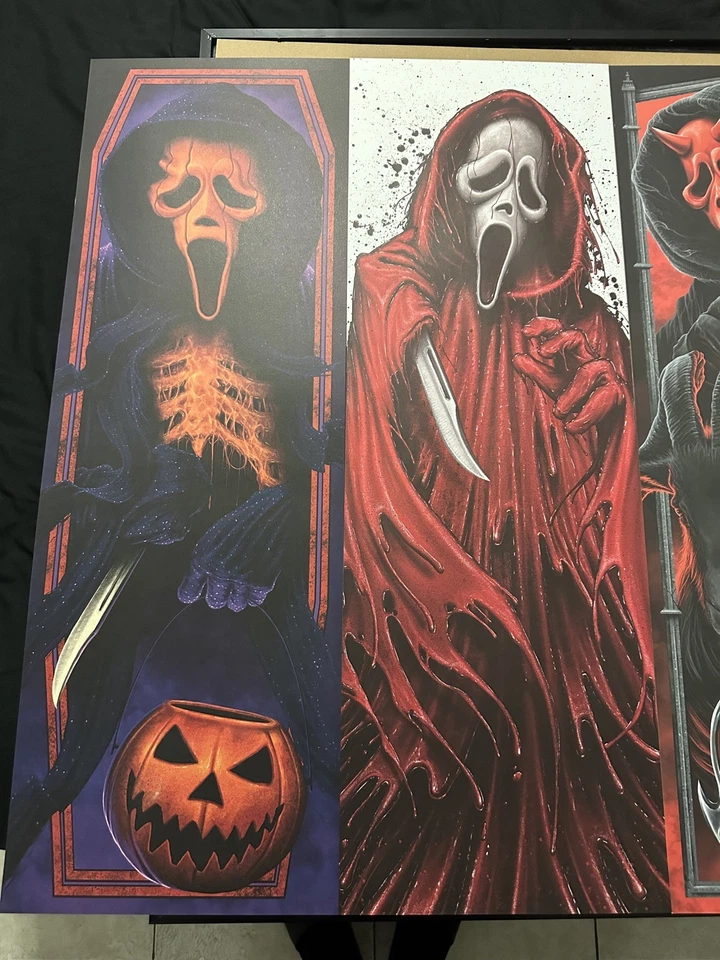 Ghostface Scream - Steven Luros Holliday Poster Bundle of 4 POSTERS - Image 4 of 4