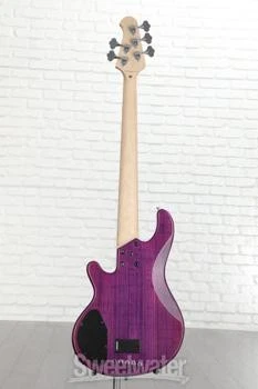 Lakland Skyline 55-02 Deluxe Bass Guitar - Translucent Purple with Ebony - Image 4 of 4