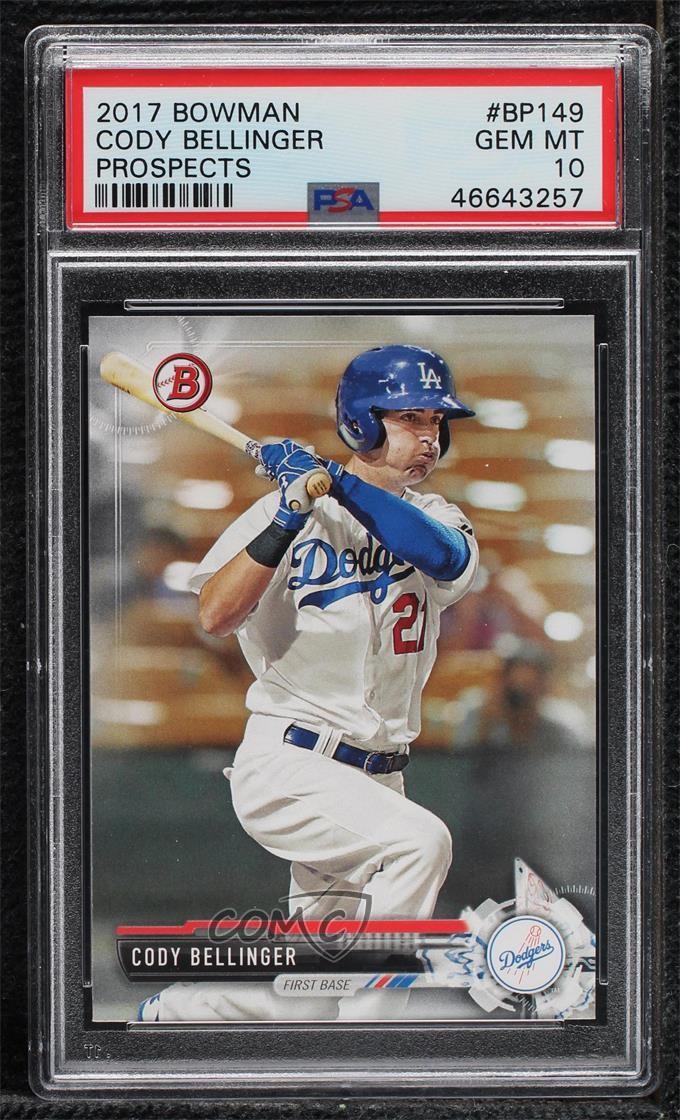 2017 Bowman Prospects Cody Bellinger #BP149 PSA 10 GEM MT o7m