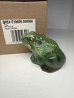 Fenton Frog Art Glass Paperweight Hand Painted, Mint With Box