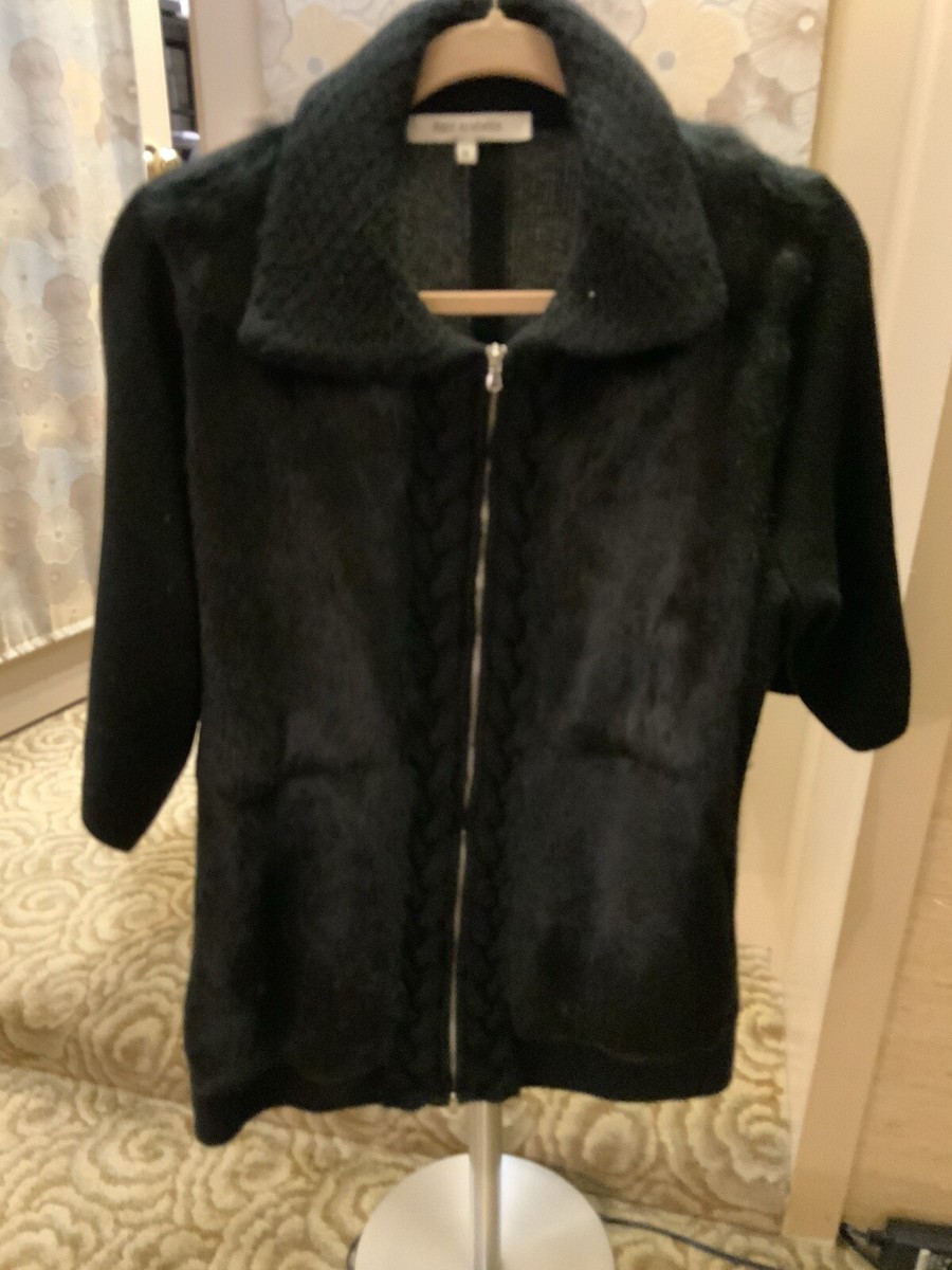 Rani Arabella Cashmere And Mink women’s Sweater, Black, Size Medium View 4