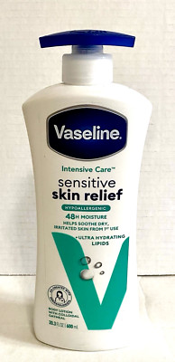Vaseline Intensive Care Sensitive Skin Relief Hypoallergenic Lotion 20.3 oz/NEW