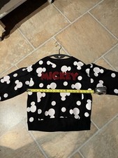 Disney Mickey Mouse Sweatshirt Red Sequins black/white Size Girls Large 11-13 L