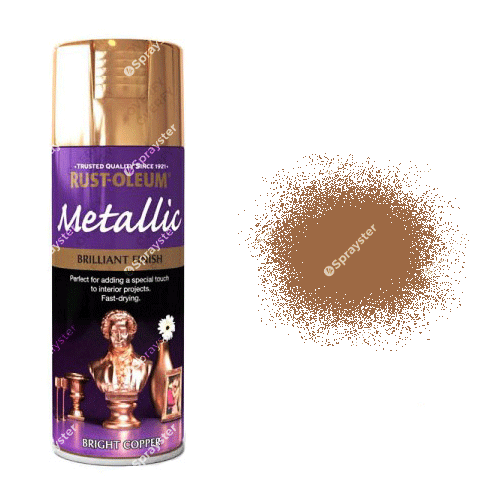 x1 Rust-Oleum Multi-Purpose Premium Spray Paint 400ml Metallic Bright Copper - Image 3