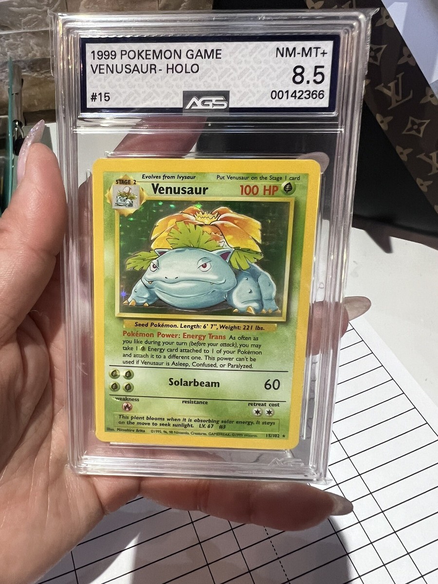 VINTAGE Pokémon TCG Venusaur Base Set 15/102 Holo Unlimited Rare