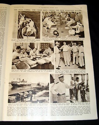 SUEZ CANAL 1956  FIRST DAYS UNDER EGYPTIAN RULE PICTORIAL * EGYPT