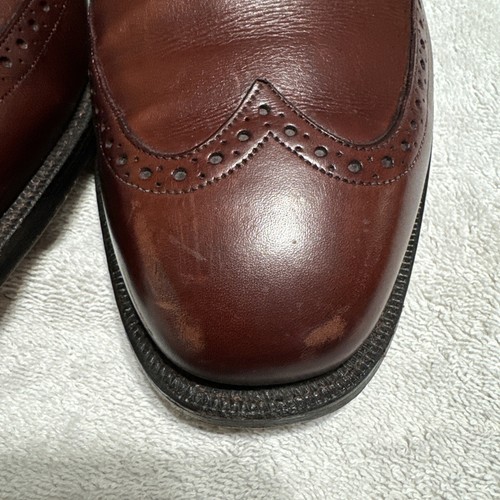Johnston Murphy aristocraft burgundy men’s shoe size 8 1/2 - Picture 7 of 13