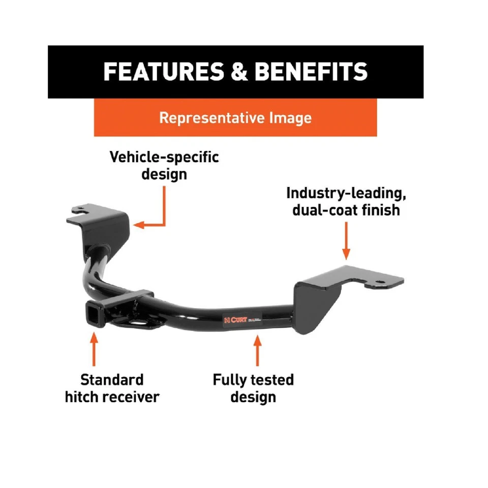 Curt Class 2 Trailer Hitch 12339 for Toyota Avalon / Camry / Solara Lexus ES300 Foto 3 de 4