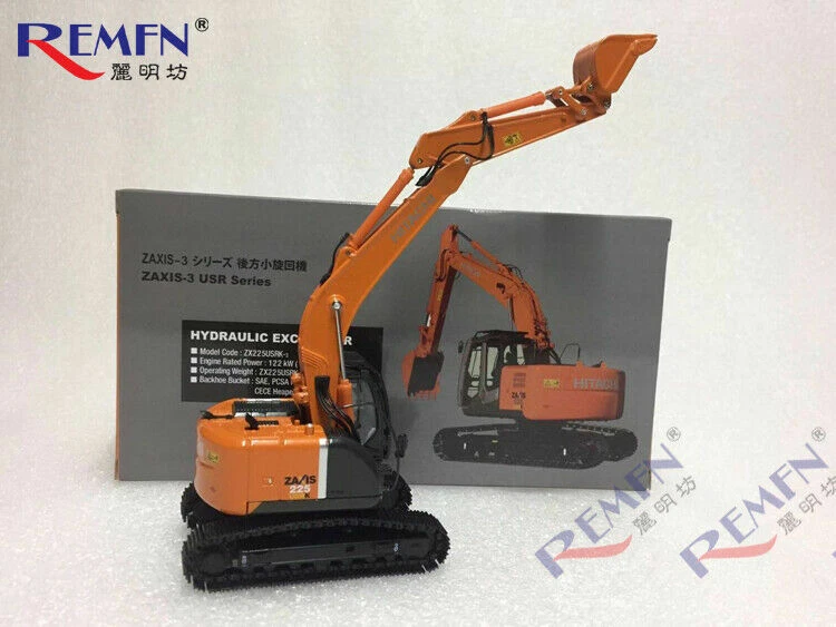 HITACHI ZAXIS 1/50 ZX225USRK3 Diecast Hydraulic Excavator Construction Truck Toy - Image 4 of 4