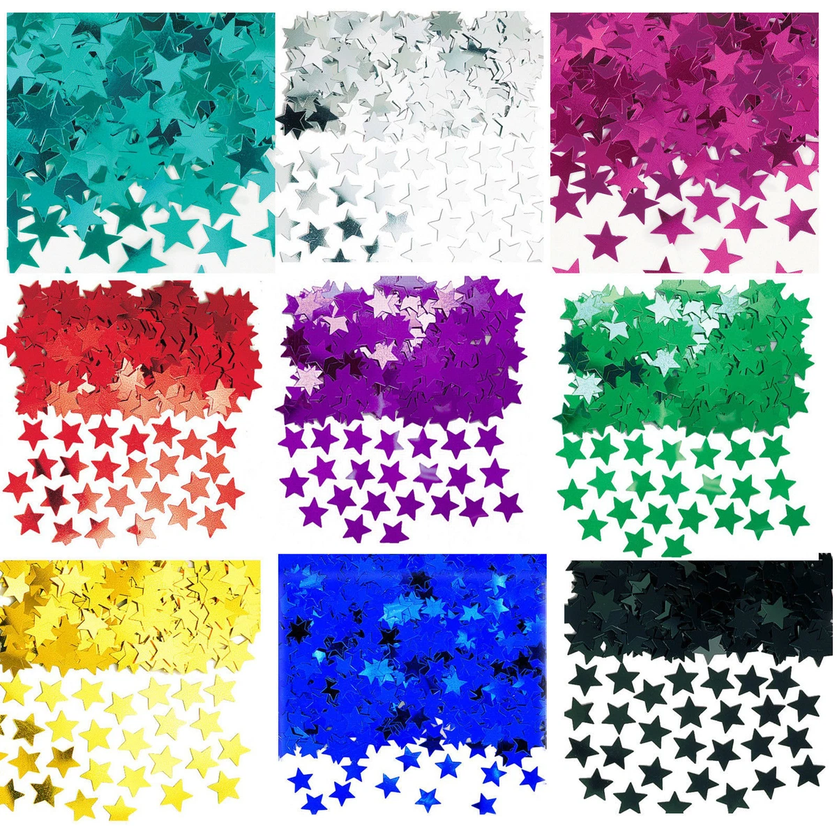 Wedding Stars Table Confetti Foil Decorations 14g Birthday Party