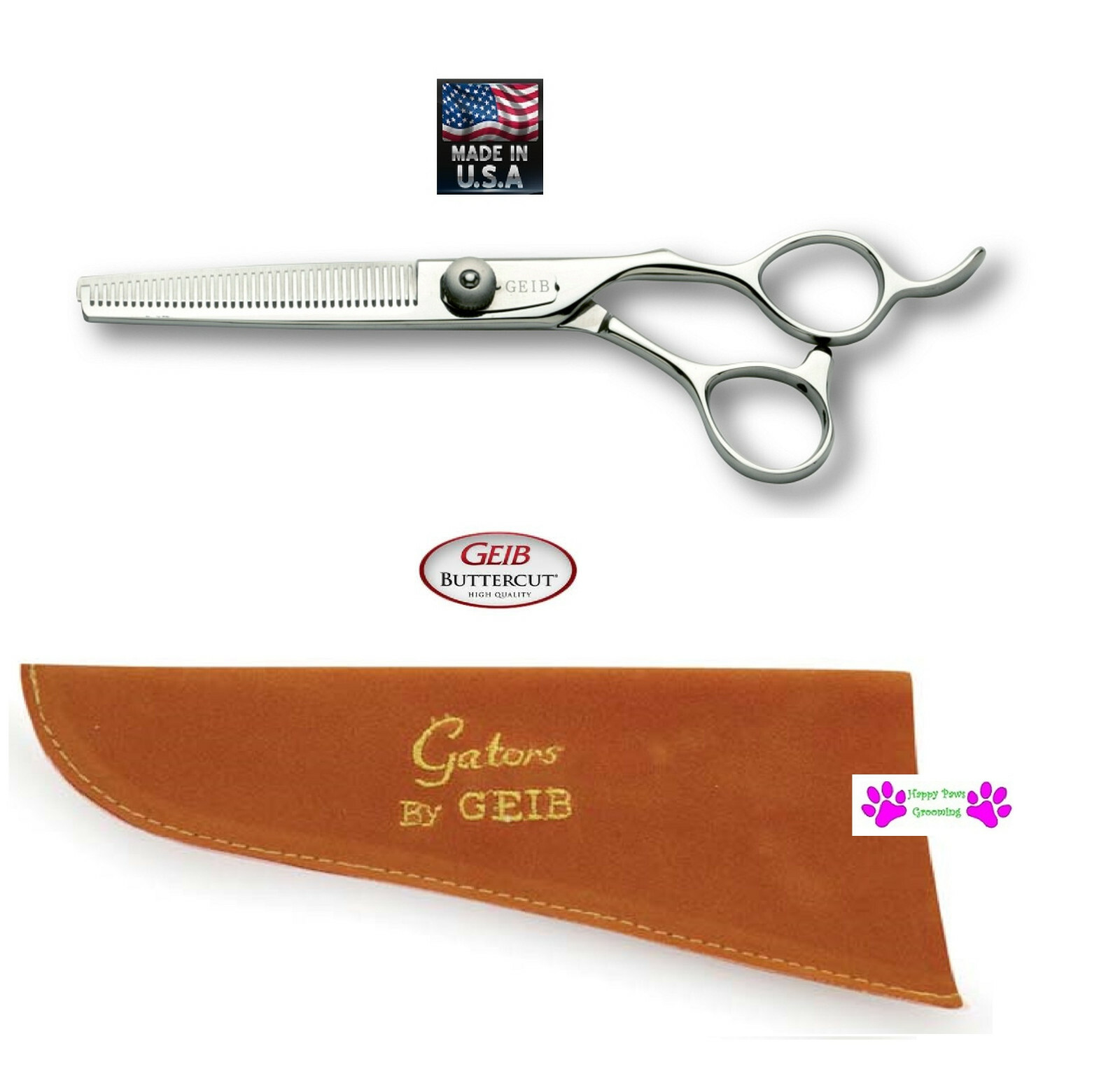 Geib Buttercut GATOR 40 Tooth THINNING Blender SHEAR Scissor PRO Pet Grooming