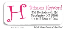 Classic Monogram Personalized Return Address Labels