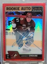 2016-2017 OPC Platinum Red Prism Rookie Auto R-LC Lawson Crouse - 10/50