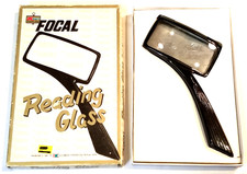 MAGNIFYING READING GLASS 2 X 4 inch lens, 5 inch handle