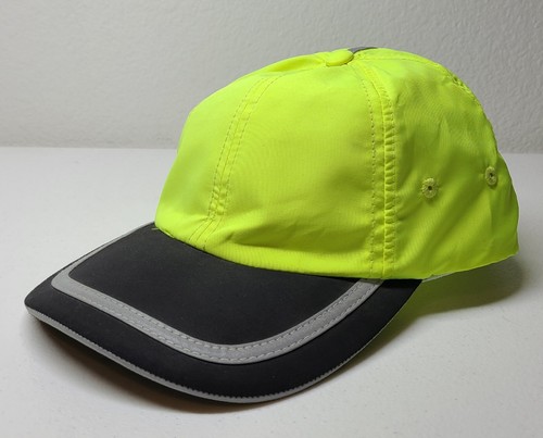 Port Authority C836A Enhanced Visibility Cap Hat Safety Yellow/Black NEW