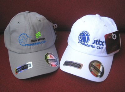 (2) LPGA Antigua Ball Caps Desert Cool Collection White & Gray New with tags
