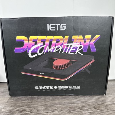 IETS GT500 Powerful Turbo-Fan (5000 RPM) RGB Laptop Cooling Pad