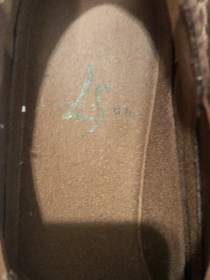 Zapatos Mocasines Life Stride Cuña Cuero Marrón Sin Cordones Cómodos Para Mujer Talla 7W Foto 4 de 4