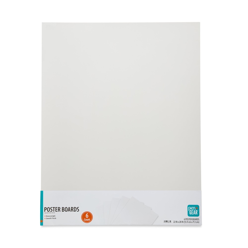 Heavyweight Poster Board School Projects Office Crafts Arts White 6 Pack 22