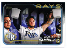 2024 Topps Series One HAROLD RAMIREZ Golden Mirror SSP #256 Rays