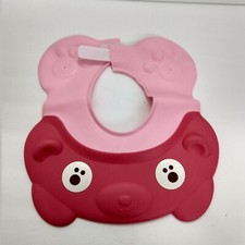 Baby Shower Shampoo Cap Adjustable Safety Bath Visor Silicone Hair Washing pink