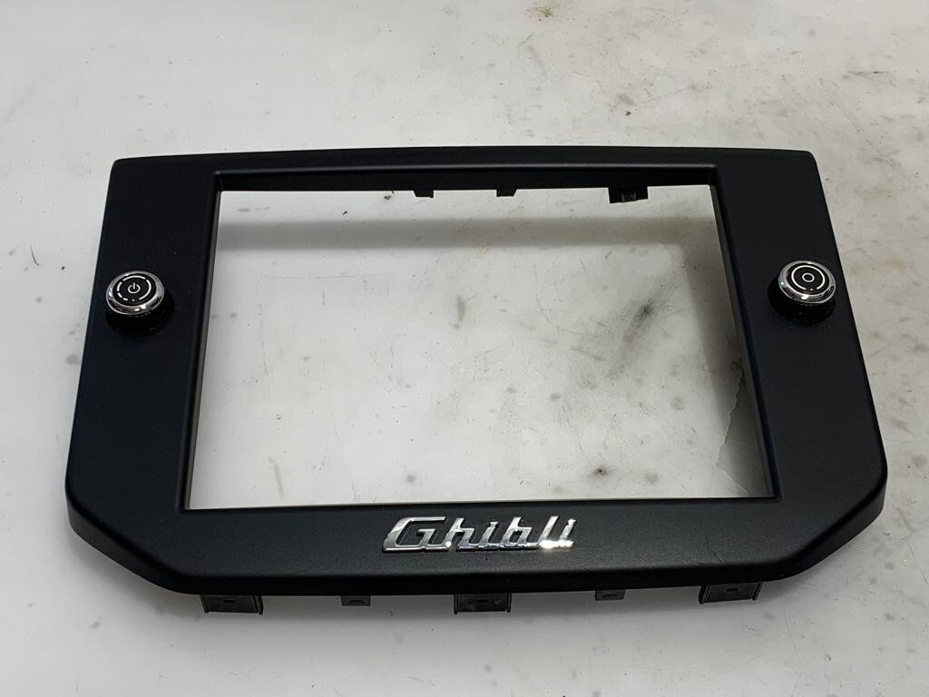 14-17 Maserati GHIBLI S Q4 Center Dash Display Screen Bezel Cover Trim